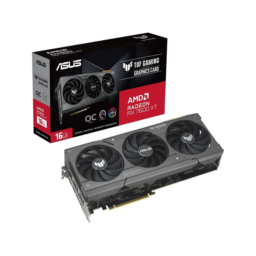 Asus TUF-RX7600XT-O16G-GAMING RX 7600 XT 16GB GDDR6 HDMI 3XDP 128Bit