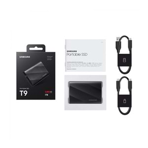 Samsung T9 4TB Usb 3.2 Gen 2x2 Type-C Siyah