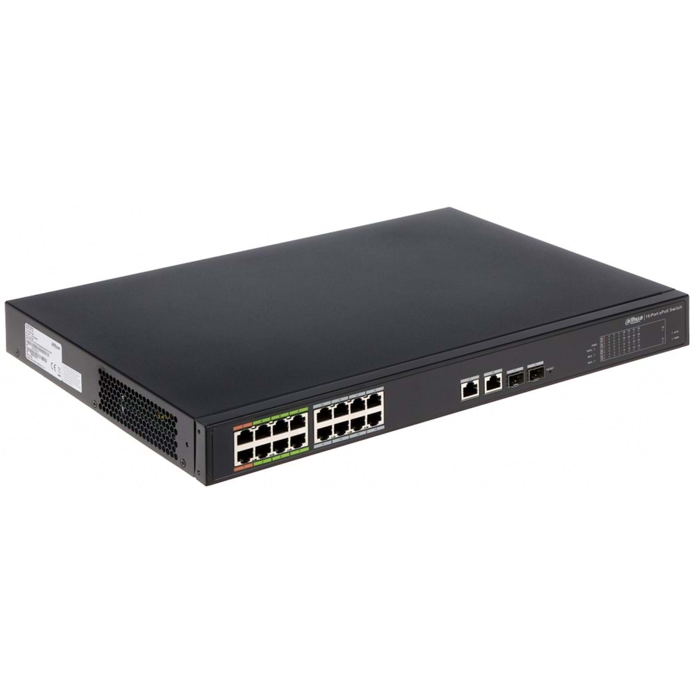 Dahua 16 Port 100Mbps E-PoE (LR2218-16ET-240)