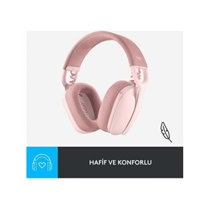 Logitech Zone Vibe 100 Kablosuz Kulaklık Pembe