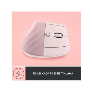 Logitech Lift Kablosz Dikey Mouse Pembe 910-006478