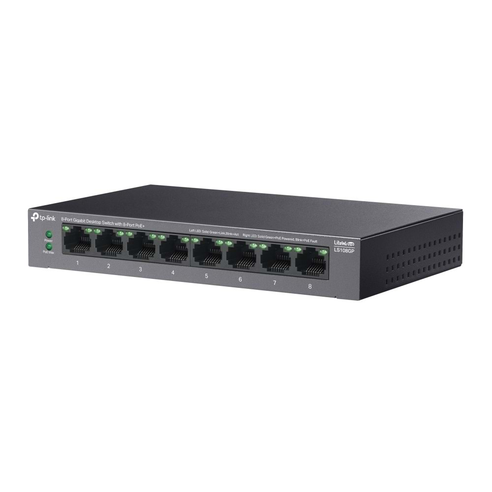 Tp-Link LS108GP 8 Port Poe Gigabit Switch