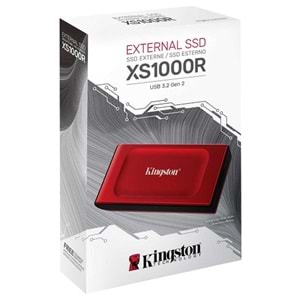 Kingston SXS1000R 1TB Usb 3.2 Taşınabilir SSD Red