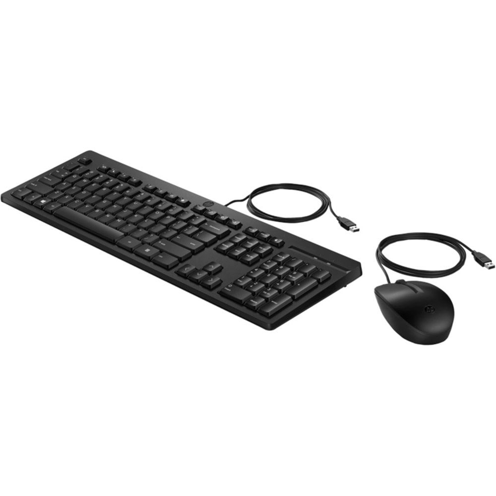 HP 225 Kablolu Set Klavye & Mouse Siyah 286J4AA