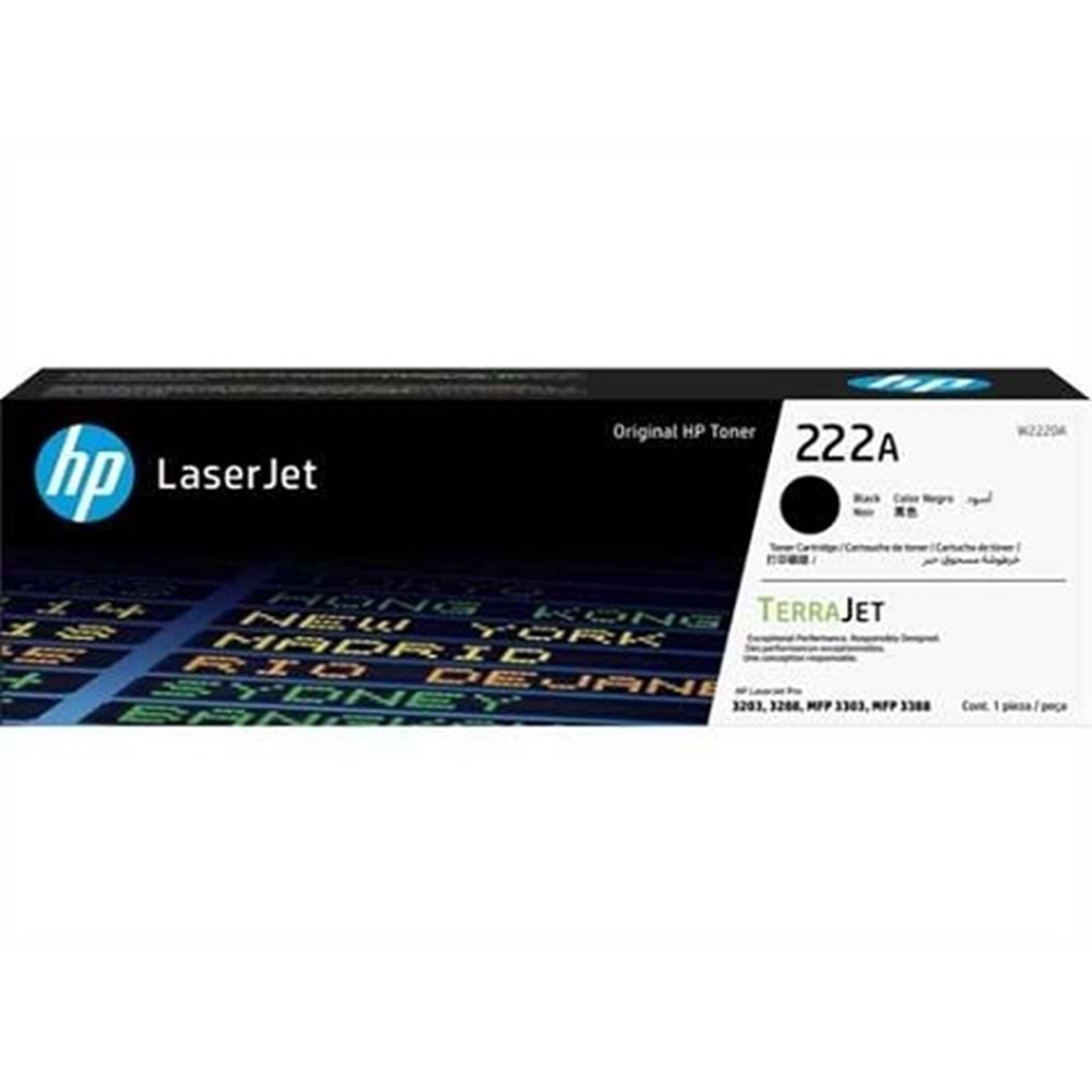 HP W2220A Siyah Toner Kartuş 222A