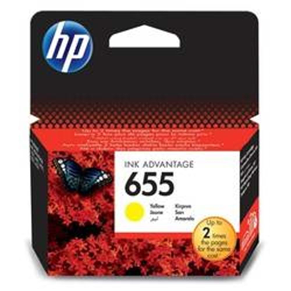 HP CZ112AE Sarı Mürekkep Kartuş (655)
