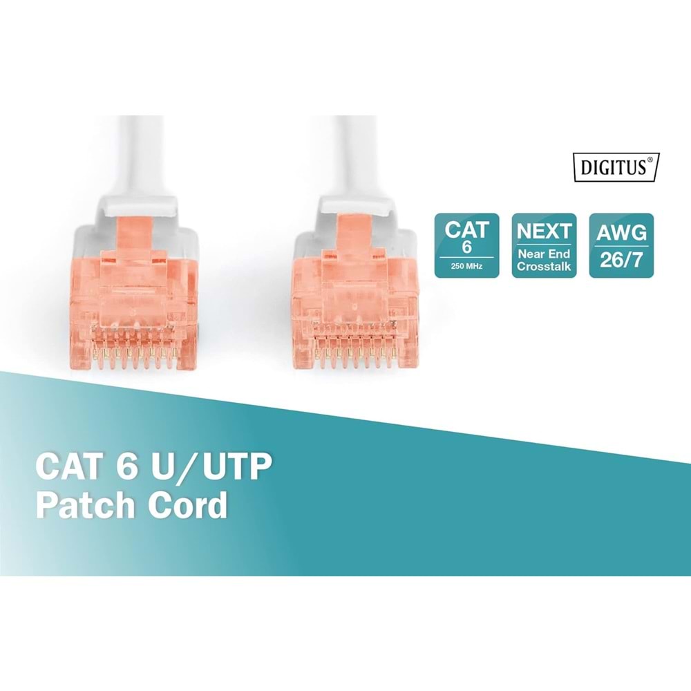 Digitus Patch Kablo Cat6 Gri (0.25m)