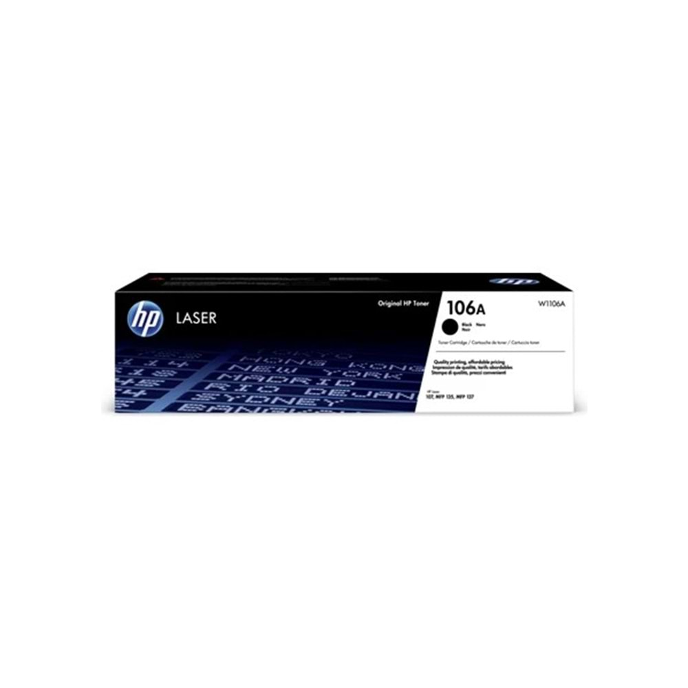 HP W1106A Siyah Toner Kartuş (106A)