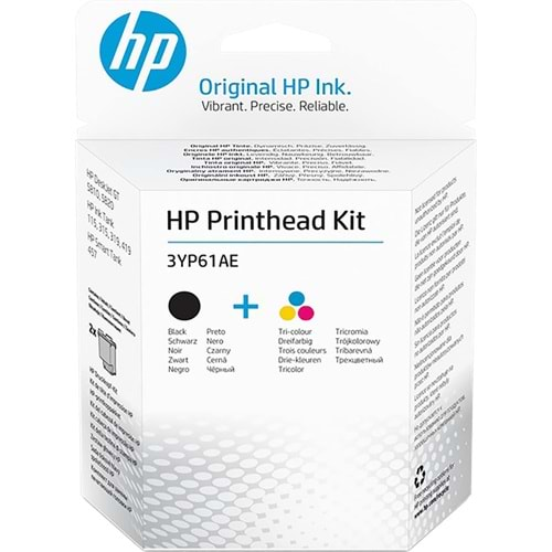 HP 3YP61AE Siyah/Üç Renkli Baskı Kafası Takımı