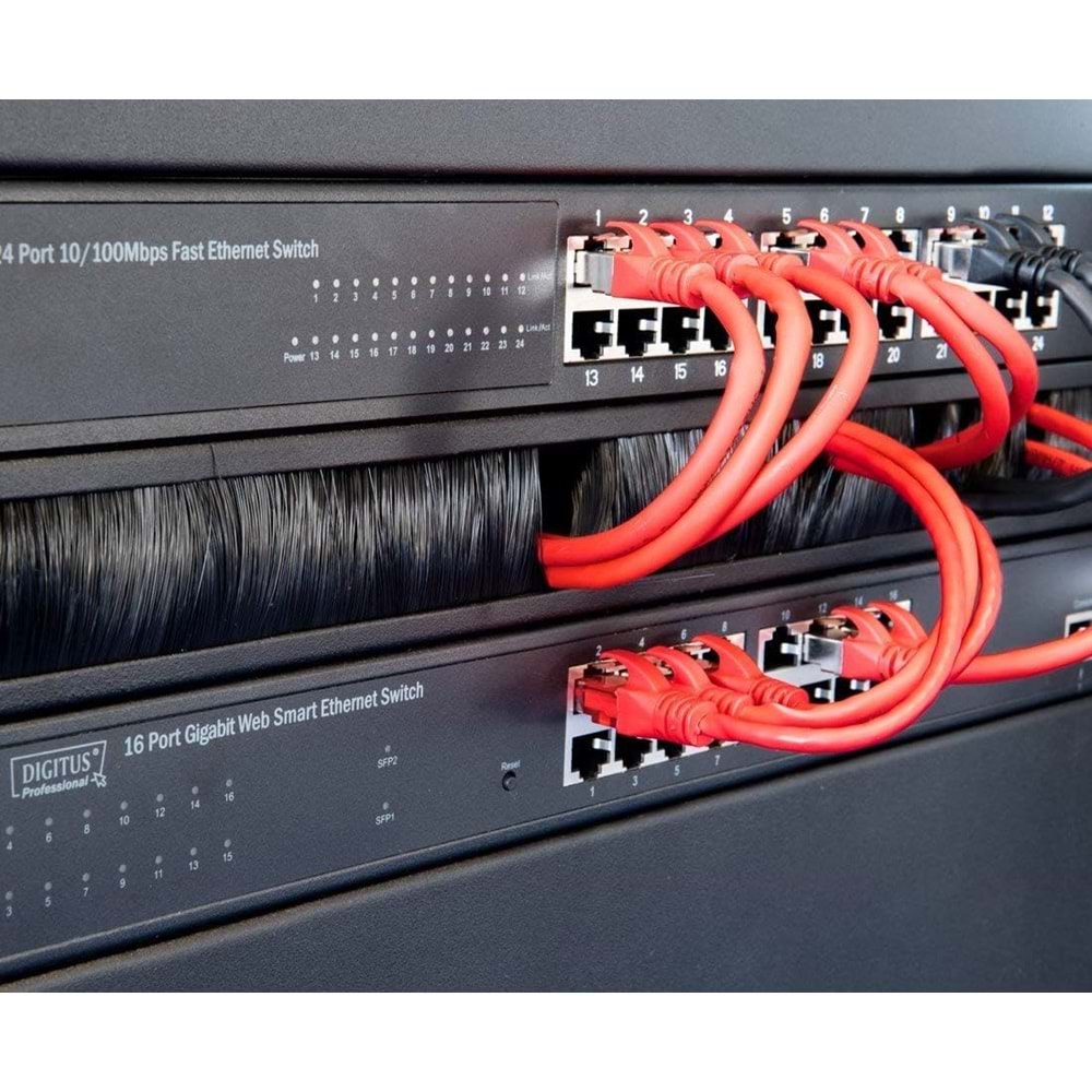 Digitus Patch Kablo Cat6 Kırmızı (0.25m)