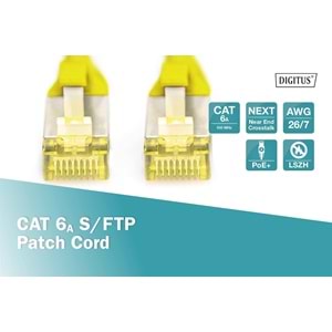 Digitus Patch Kablo Cat6 Sarı (0.5m)