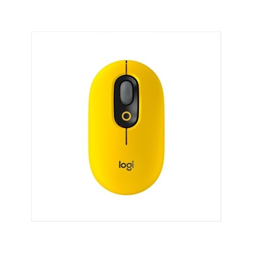 Logitech Pop Kablosuz Mouse Emojili Sarı&Siyah