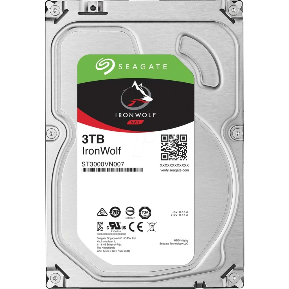 Seagate IronWolf 3TB 5900Rpm 64MB -ST3000VN006