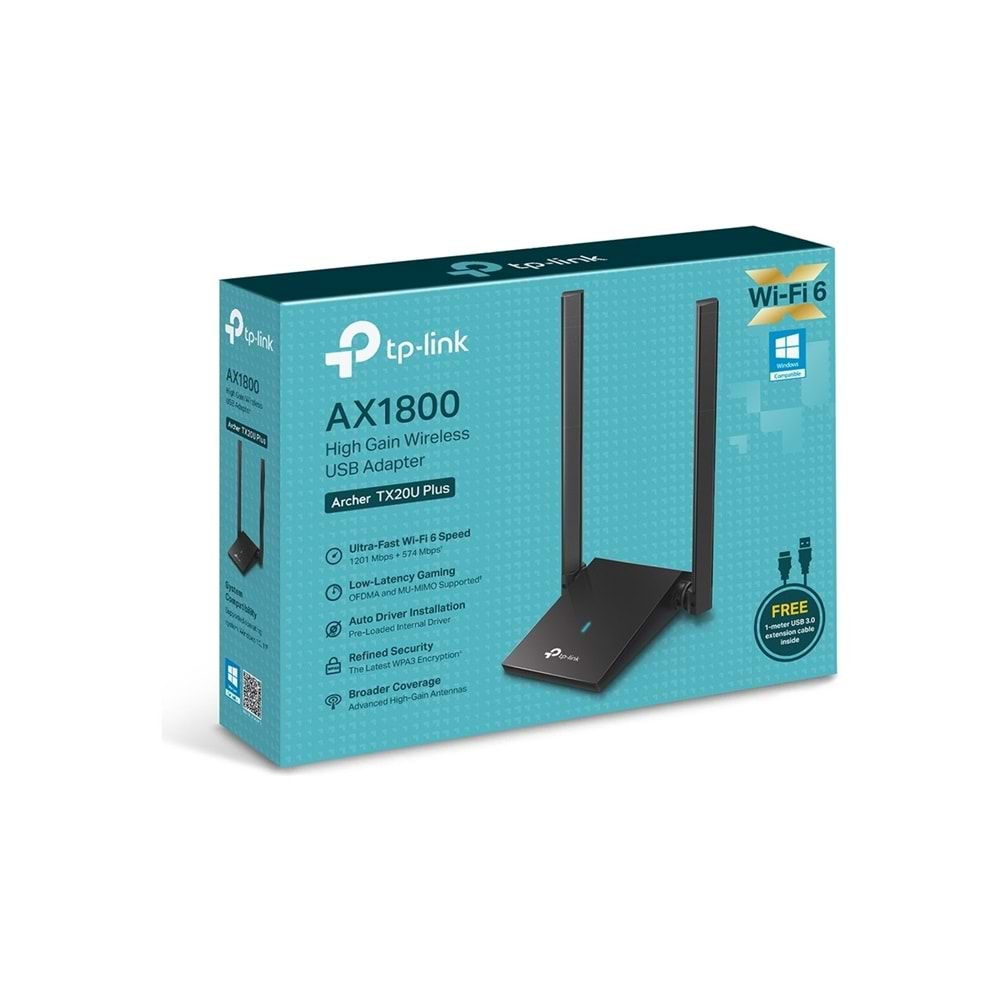 Tp-Link Archer TX20U Plus 1800Mbps USB Adaptör