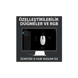 Logitech G G102 Lightsync Gaming Mouse Beyaz