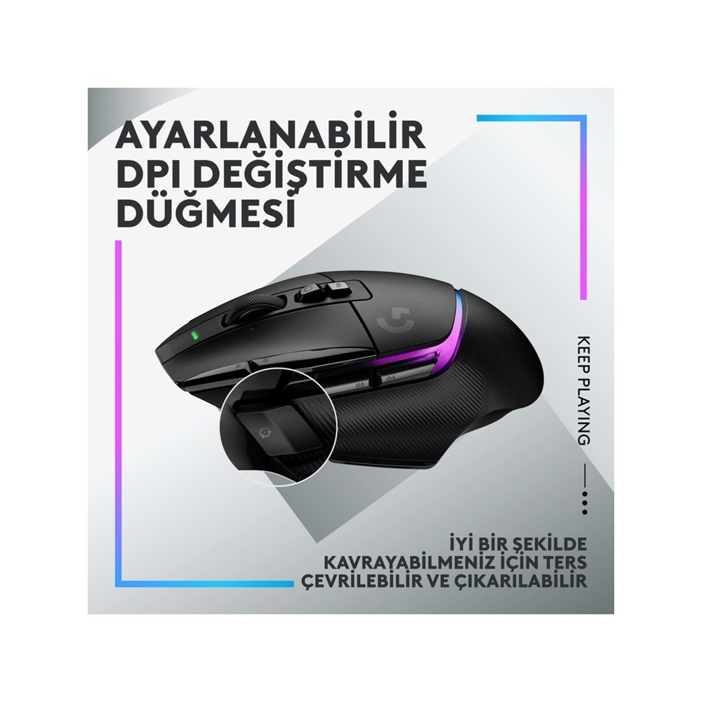 Logitech G G502 X Plus Kablosuz Gaming Mouse Siyah