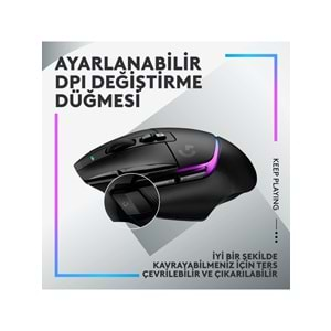 Logitech G G502 X Plus Kablosuz Gaming Mouse Siyah