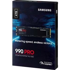 Samsung 990 Pro 4TB M.2 NVMe 7450/6900 Soğutuculu