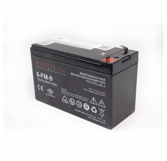 Makelsan 12V 9Ah TSE UPS VLRA Battery Akü