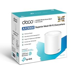 Tp-Link DECO-X50-POE-1P AX3000 Whole Home Mesh Wi-Fi 6 System with PoE