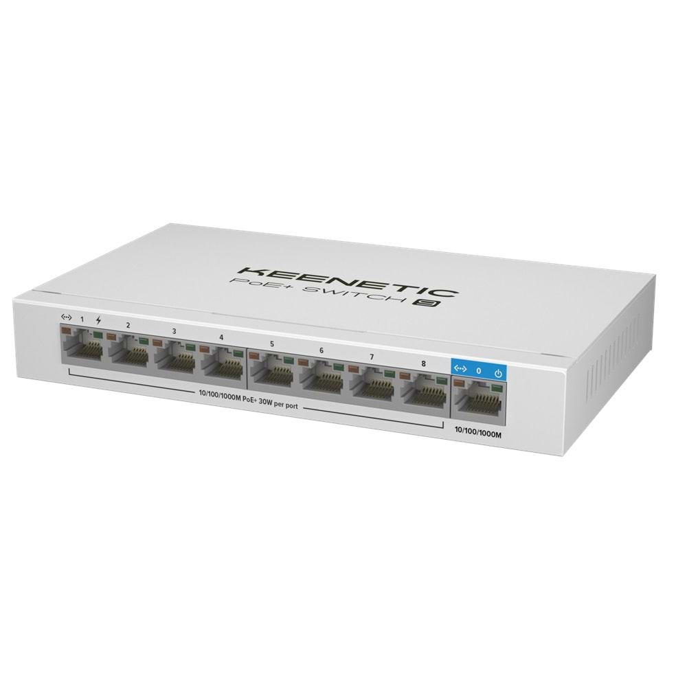 KEENETIC KN-4710-01-EU PoE+ Switch 9 1x1Gbit 8x1Gbit PoE+ Port IEEE 802.3af/at 120W