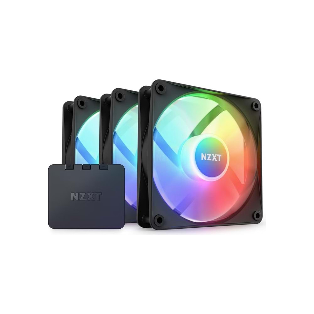NZXT F120 RGB Core RF-C12TF-B1 Siyah 12 cm 3'lü Kasa Fanı