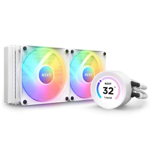 NZXT RL-KR24E-W1 Kraken Elite 240 Beyaz RGB AIO LCD Display 240mm Sıvı Soğutucu
