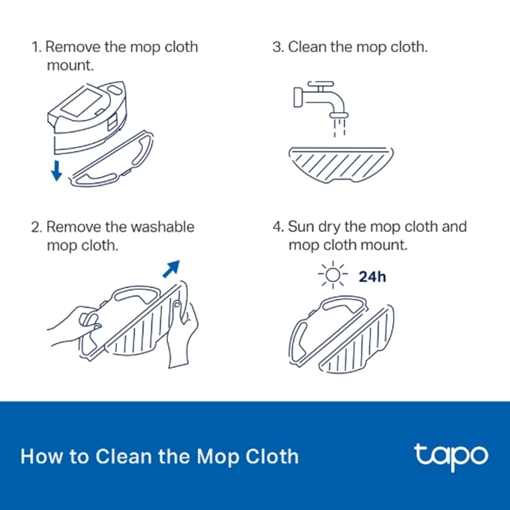 Tp-Link TAPO-RVA300 Tapo Robot Vacuum Washable Mop Cloth