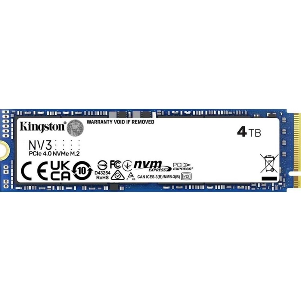 Kingston NV3 4TB M.2 NVMe SSD (6000-5000MBs)