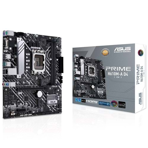 Asus Prime H610M-A D4 Csm 1700P Vga Hdmi Dp