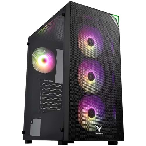 Vento FSP VG3400S 650W 80+ PSU 4X120MM RGB Fan Mesh ATX Gaming Kasa