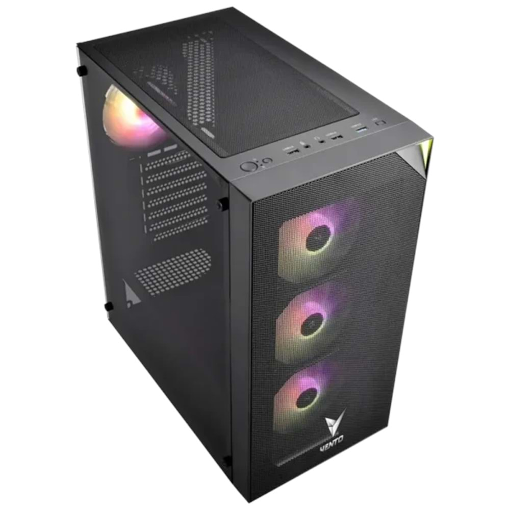 Vento FSP VG3400S 650W 80+ PSU 4X120MM RGB Fan Mesh ATX Gaming Kasa