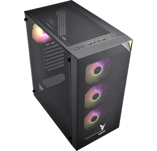 Vento FSP VG3400S 650W 80+ PSU 4X120MM RGB Fan Mesh ATX Gaming Kasa