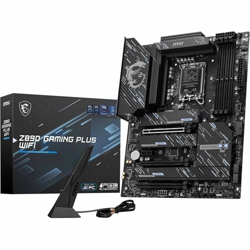 MSI Z890 GAMING PLUS WIFI Soket 1851 DDR5 9200MHZ Anakart