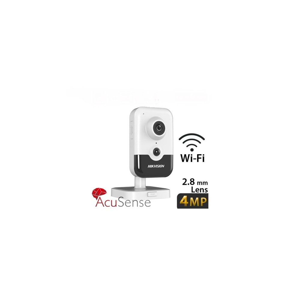 Hikvision DS-2CD2443G2-IW 4MP 2.8MM Sesli IP Küp Kamera (Wifi)