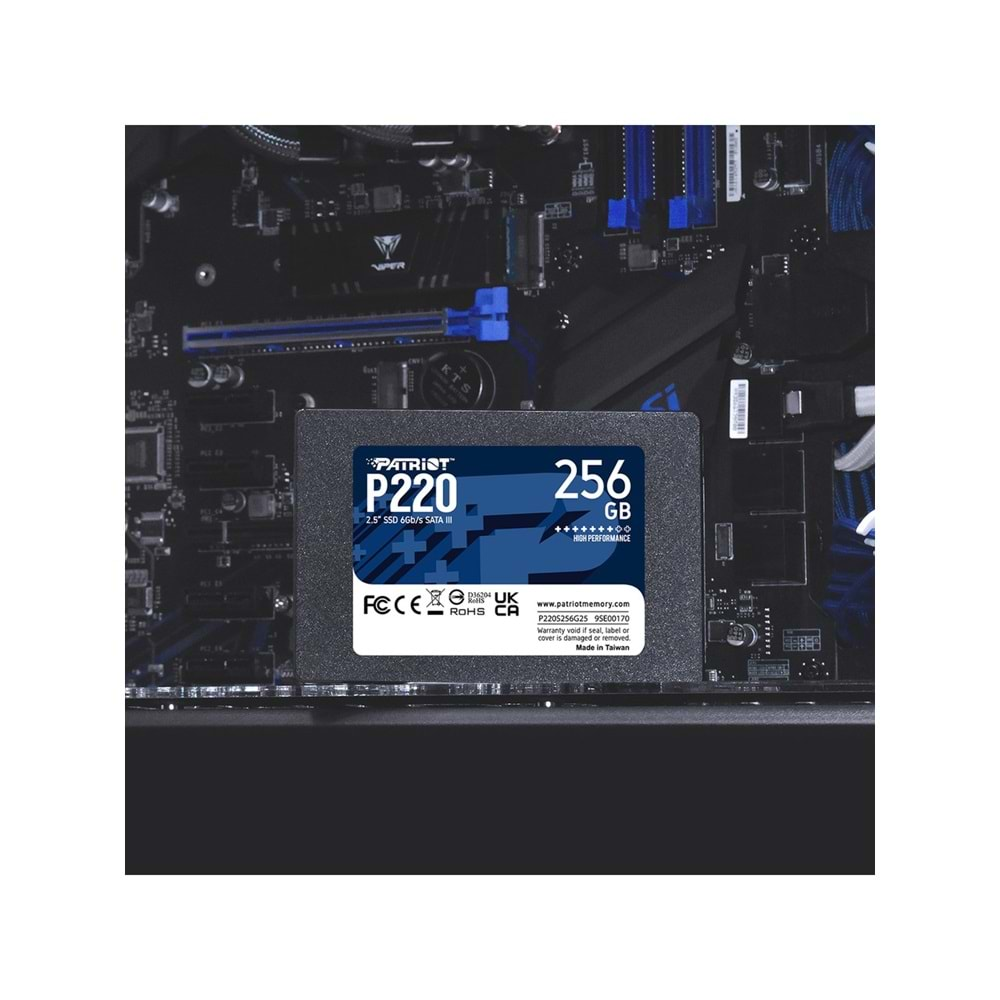 Patriot P220 256GB 550/490MB/s 2.5" SATA3 SSD Disk (P220S256G25)