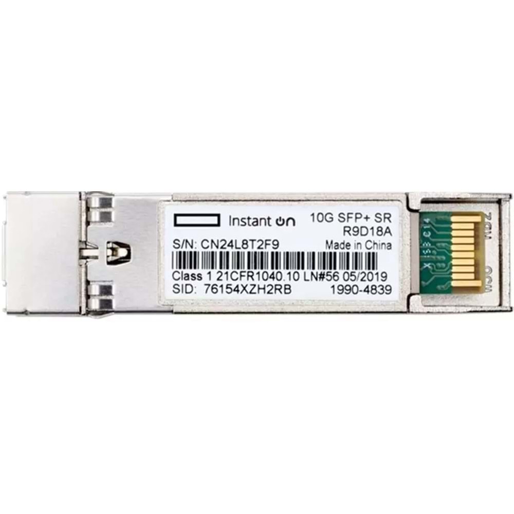 HPE Aruba R9D18A Aruba Ion 10G SFP+ LC SR 300m MMF