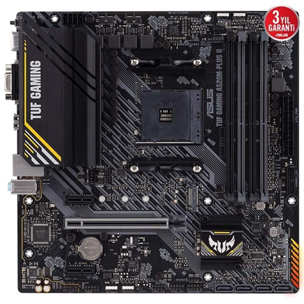 Asus TUF GAMING A520M-PLUS II AMD A520 DDR4 USB3.2 HDMI/DVI/VGA PCI 3.0 AM4 Anak