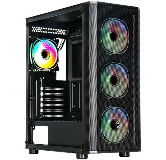 Frisby 650W 80+ Mesh Gaming Siyah Kasa USB3.0(ARGB Fan)(CM-105)