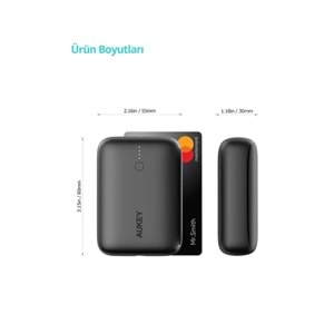 Aukey PB-N83S-BK 10.000mAh 20W Mini Power Bank