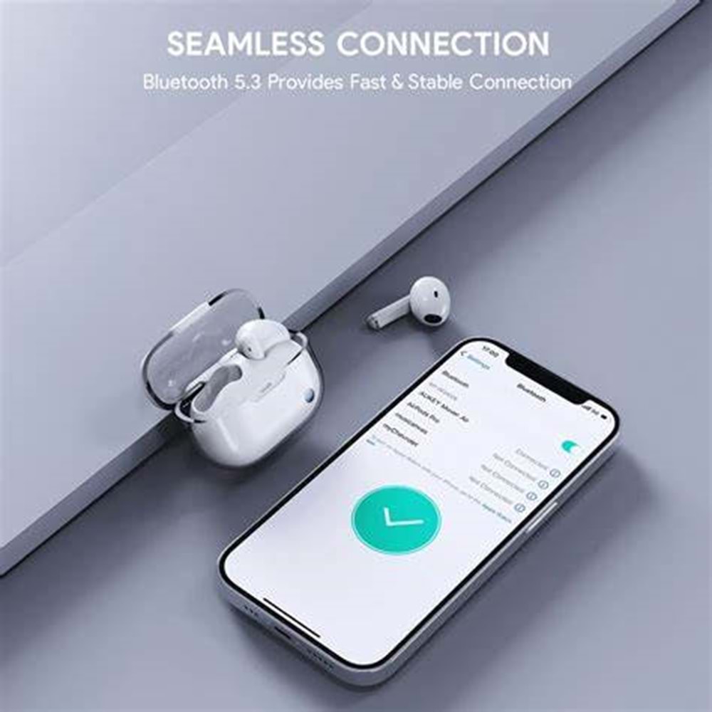 Aukey EP-M2-WH IPX4 13mm Sürücülü Bluetooth Kablosuz Kulaklık (Beyaz)
