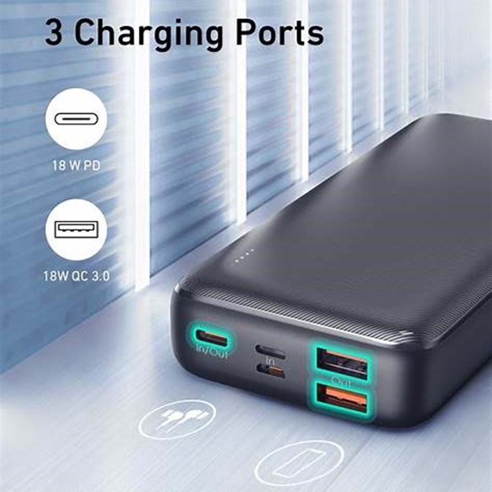 Aukey PB-N74S-BK 22,5W 20.000mAh Power Bank