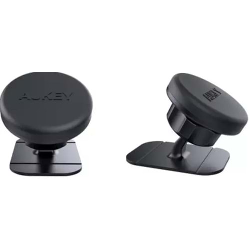 Aukey HD-C13-BK Güçlü Yapışkan ve Mıknatıslı Araç İçi Telefon Tutucu (Siyah)