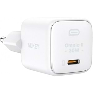 Aukey PA-B1L-WH 30W Mini Type-C PD Şarj Adaptörü