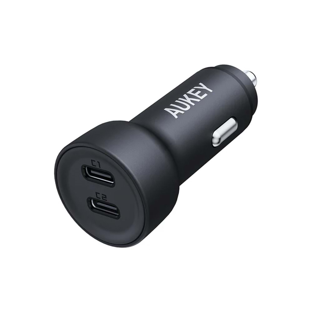 Aukey CC-Y23-BK 65W İki Type-C PD Araç Şarj Cihazı