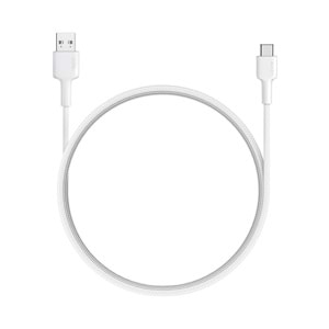 Aukey CB-CD30-WH Naylon Örgülü USB-A Type-C Şarj Kablosu (0,9 m)