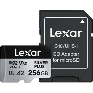 Lexar 64GB Yüksek Perfomans Silver Plus Micro SDXC UHS-I UP TO 205MB/S Read 100MB/S WriteC10 A2 V30