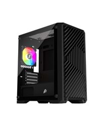 1ST Player Trilobite T5 Siyah 650W 80+ ARGB 4X12CM FAN Temperli Cam Mesh USB 3.0 M-ATX KASA