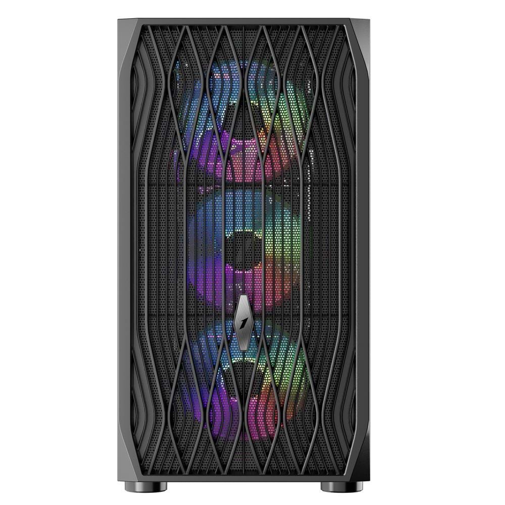 1ST Player AR7 Siyah 650W 80+ ARGB 4X12CM FAN Temperli Cam Mesh USB 3.0 ATX KASA