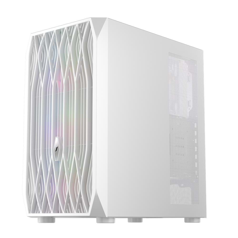 1ST Player Ariya AY7 Beyaz 650W 80+ ARGB 4X12CM FAN Temperli Cam Mesh USB 3.0 ATX KASA